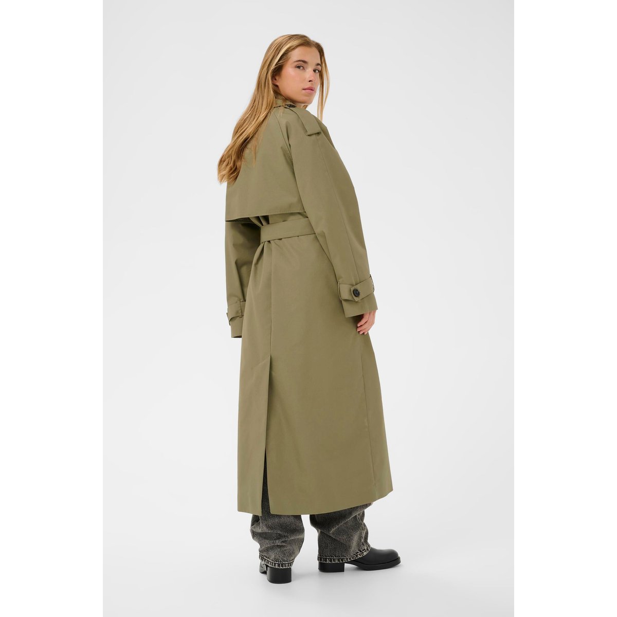 Manteau vert dusky green, KAFFE
