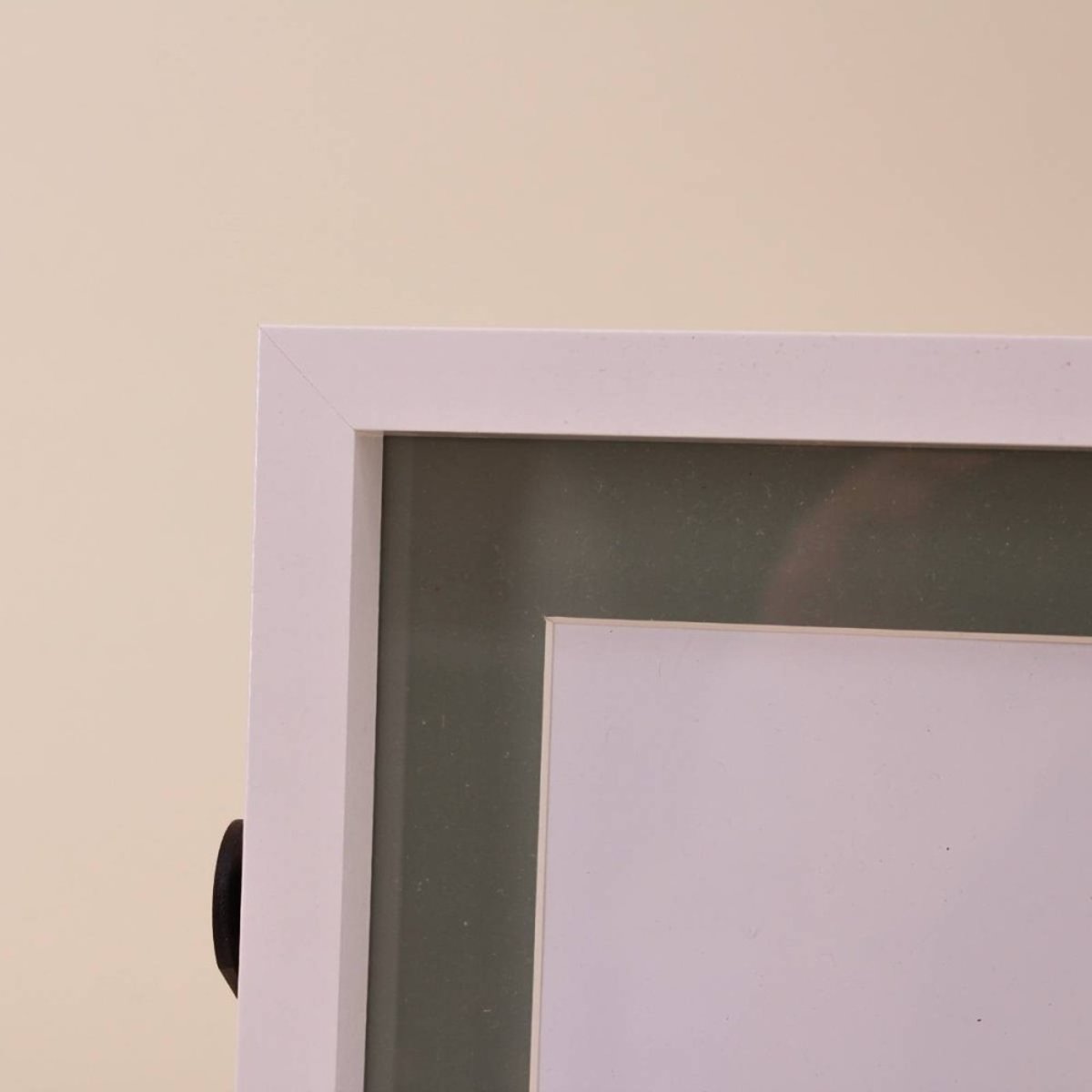 Cadre photo pied métal 10x15cm blanc, ORNAMI