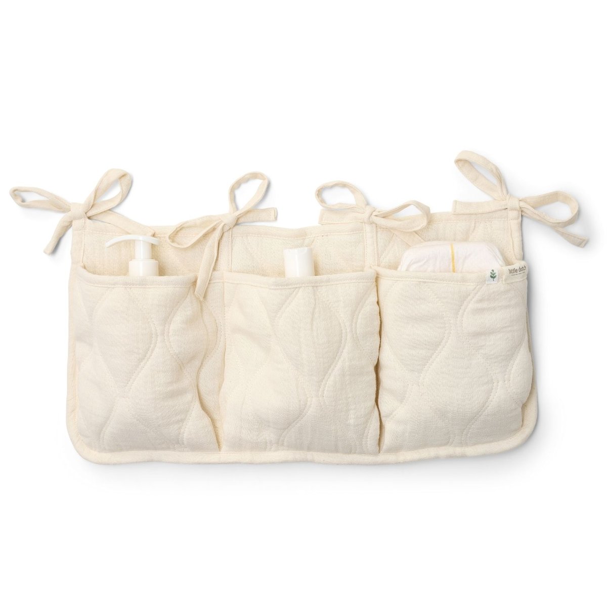 Organisateur de lit Pure Sage blanc, LITTLE DUTCH