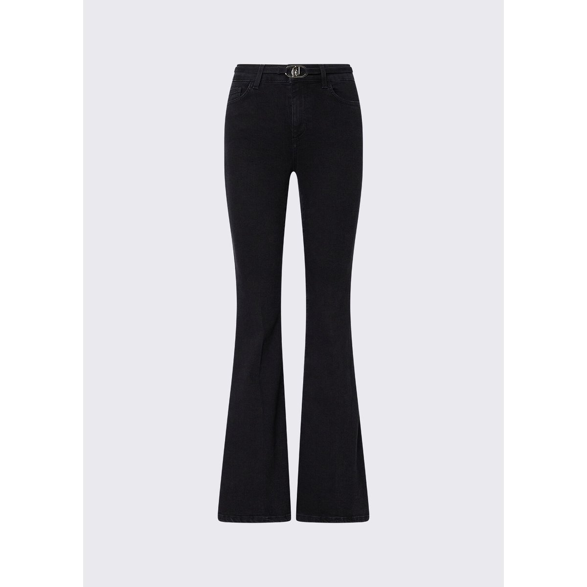 Jean bootcut taille haute denim noir, LIU JO