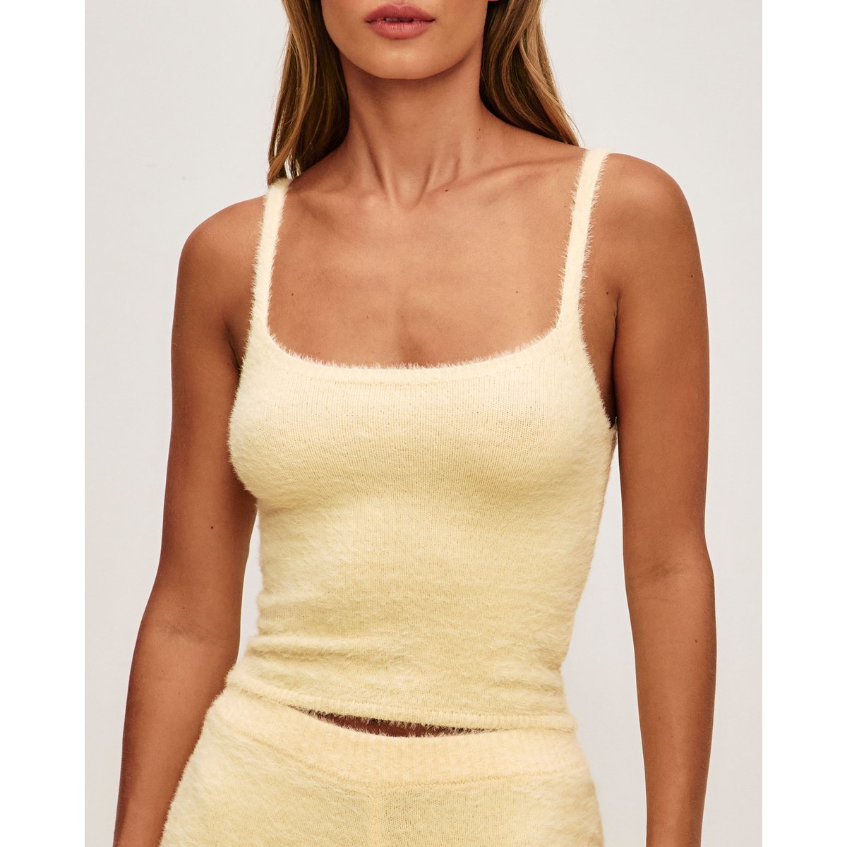 Débardeur en maille fluffy NEWFLUFFYLIZ jaune, UNDIZ