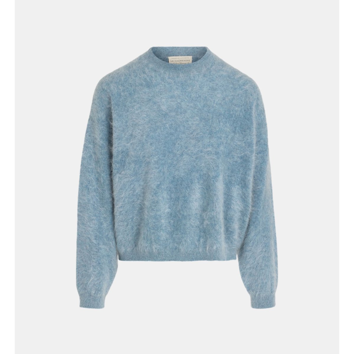 Pull droit folie en cachemire extra doux bleu canard, GALERIES LAFAYETTE