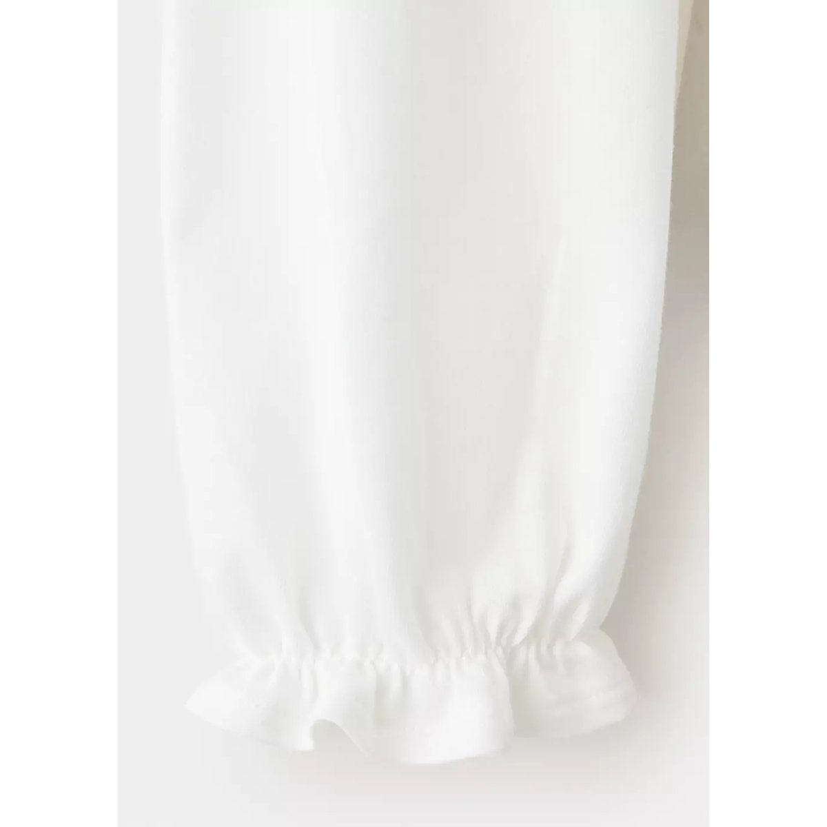 T-shirt à strass et manches bouffantes blanc cassé, MANGO KIDS