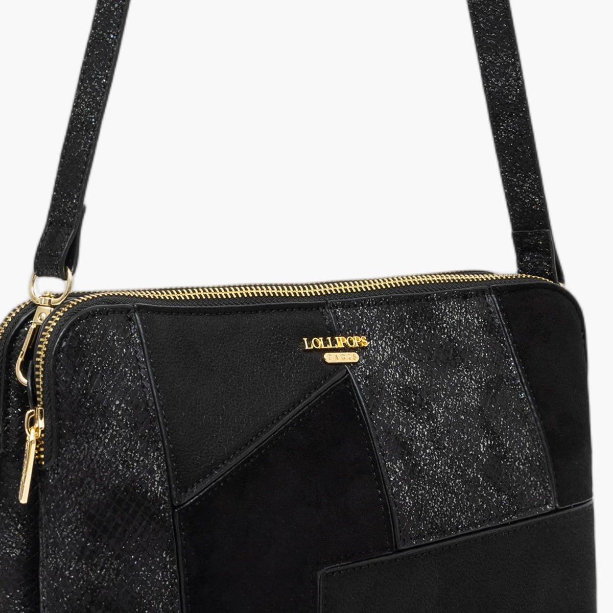 Sac multi poches  Trusty noir,doré, LOLLIPOPS