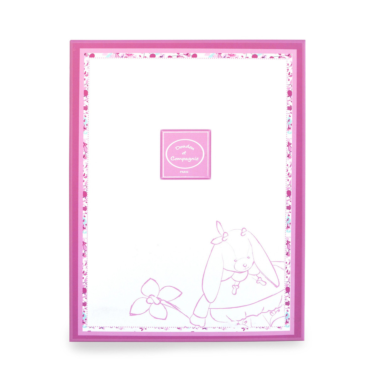 Cerise le lapin doudou 27cm - dc2703 rose rose, DOUDOU ET COMPAGNIE