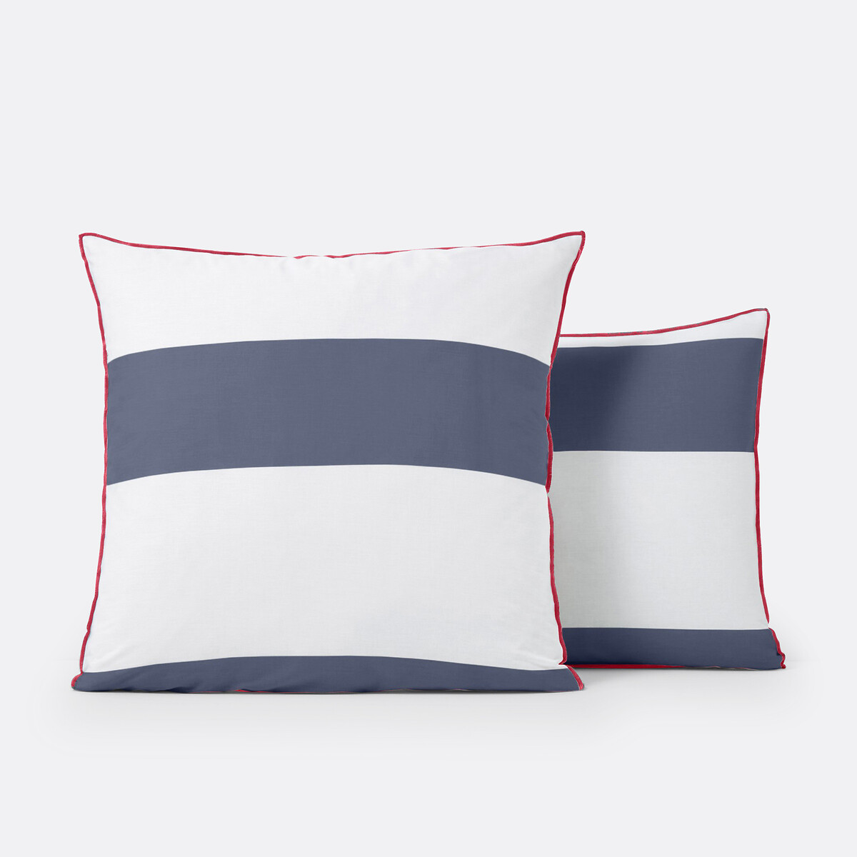 Taie d’oreiller coton, Yacht bleu/blanc, LA REDOUTE INTERIEURS