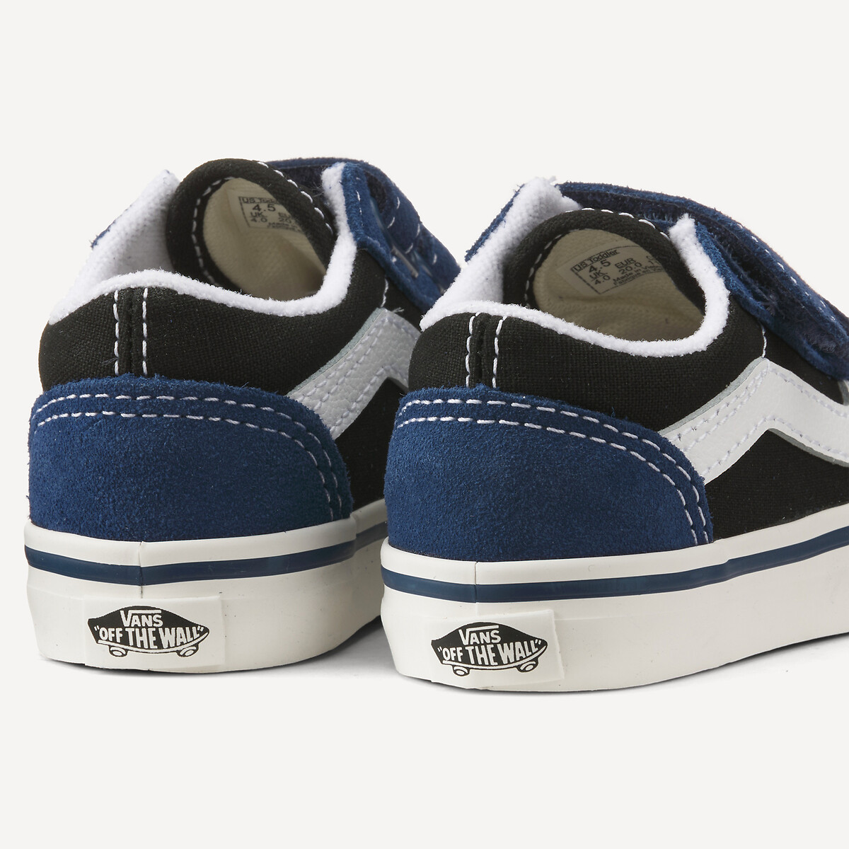 Baskets basses à scratch, TD OLD SKOOL V bleu/noir/blanc, VANS