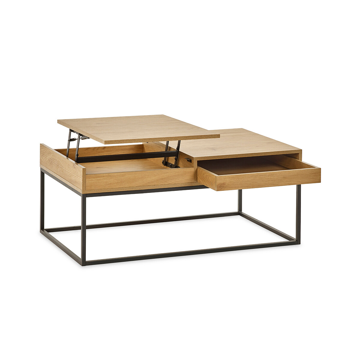 Kael Rectangular Storage Coffee Table oak, SO'HOME