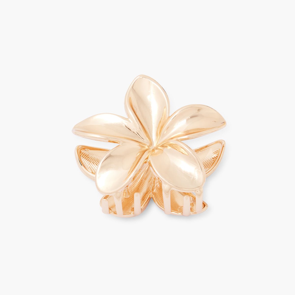 Pince à cheveux fleur tropicale dorée doré, BALABOOSTE