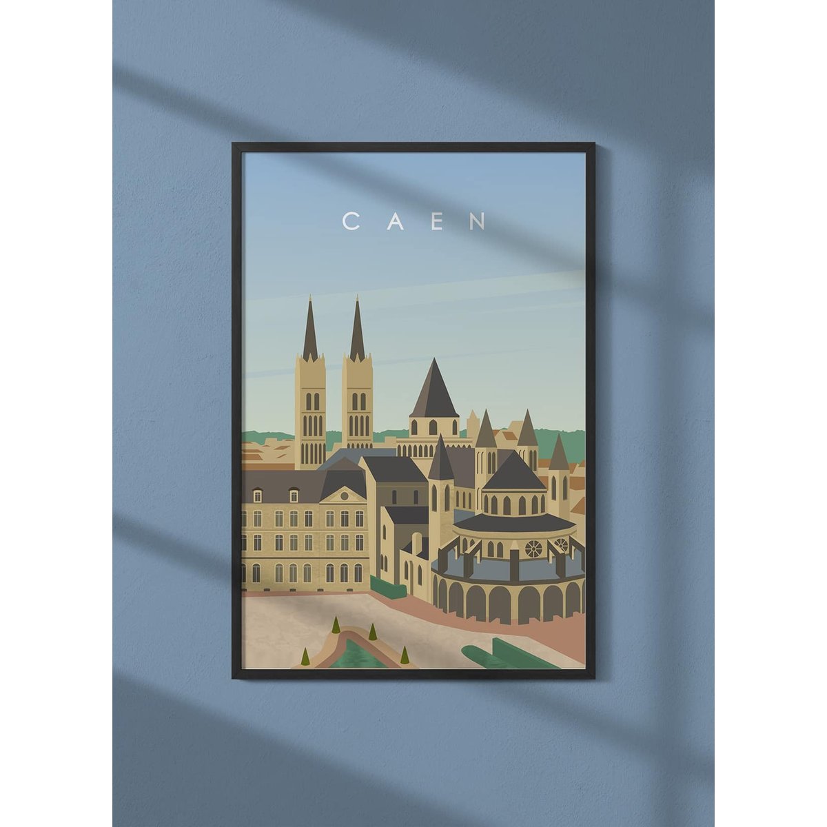 Affiche ville Caen blanc, L'AFFICHERIE