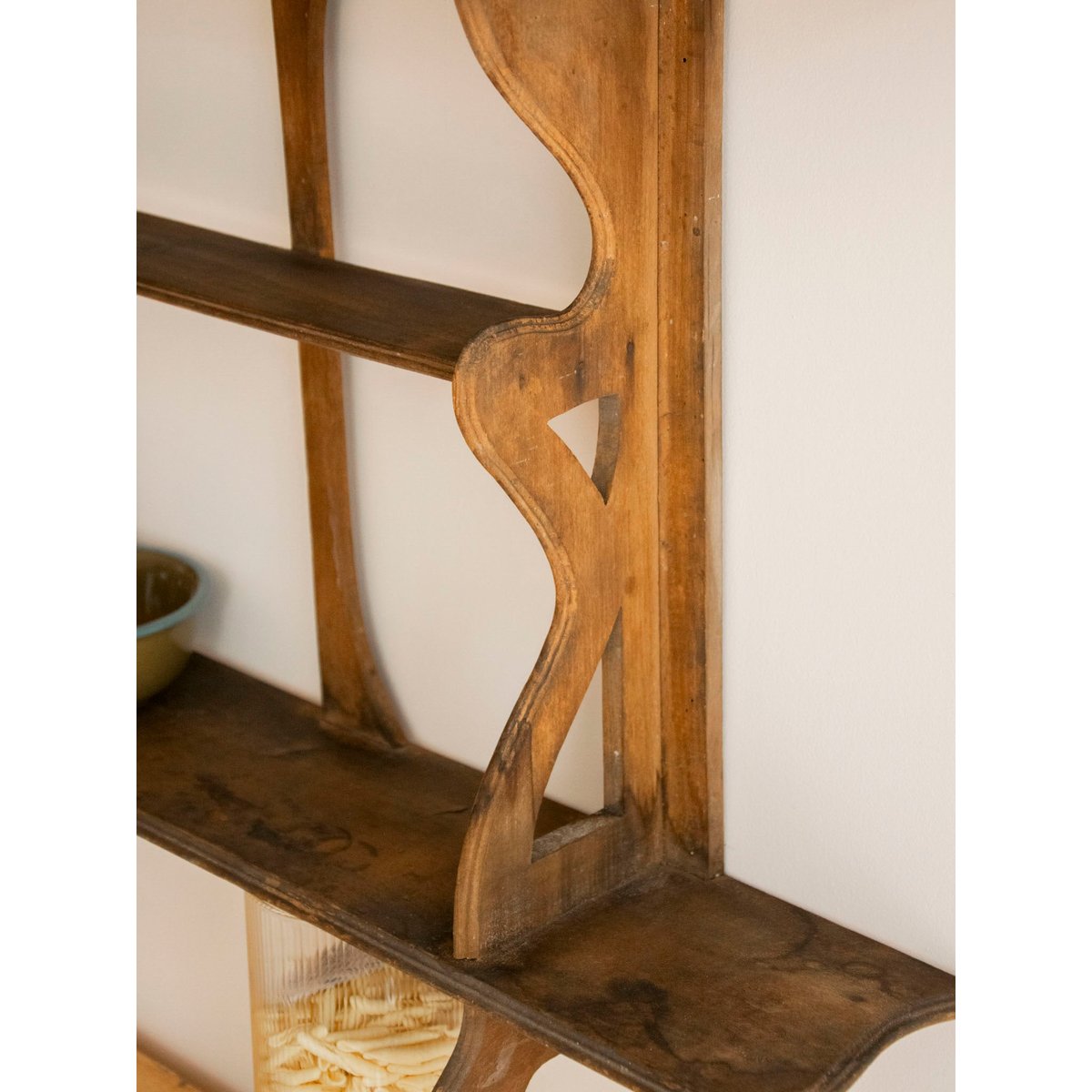 Étagère murale au charme cottage Gaëlle N°1517 - Bon état bois foncé, DEBONGOUT