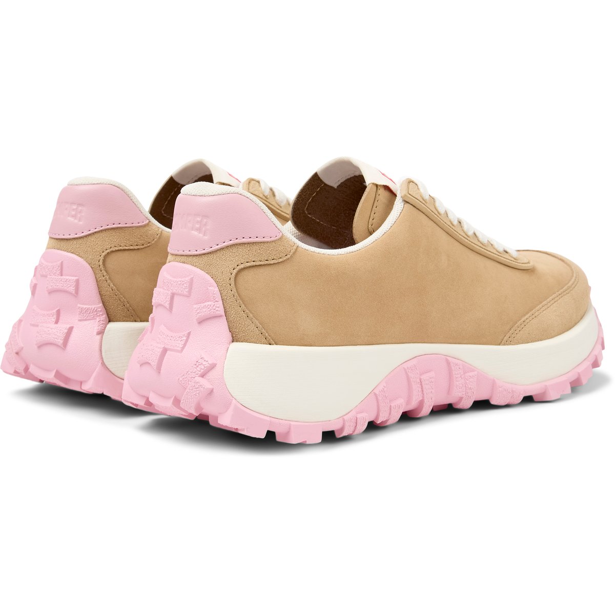 Baskets Drift Trail cuir beige moyen, CAMPER