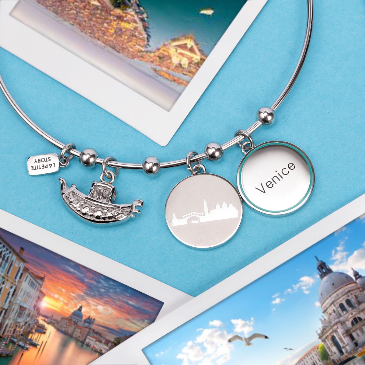 Bracelet en acier MYSELF argent, LA PETITE STORY