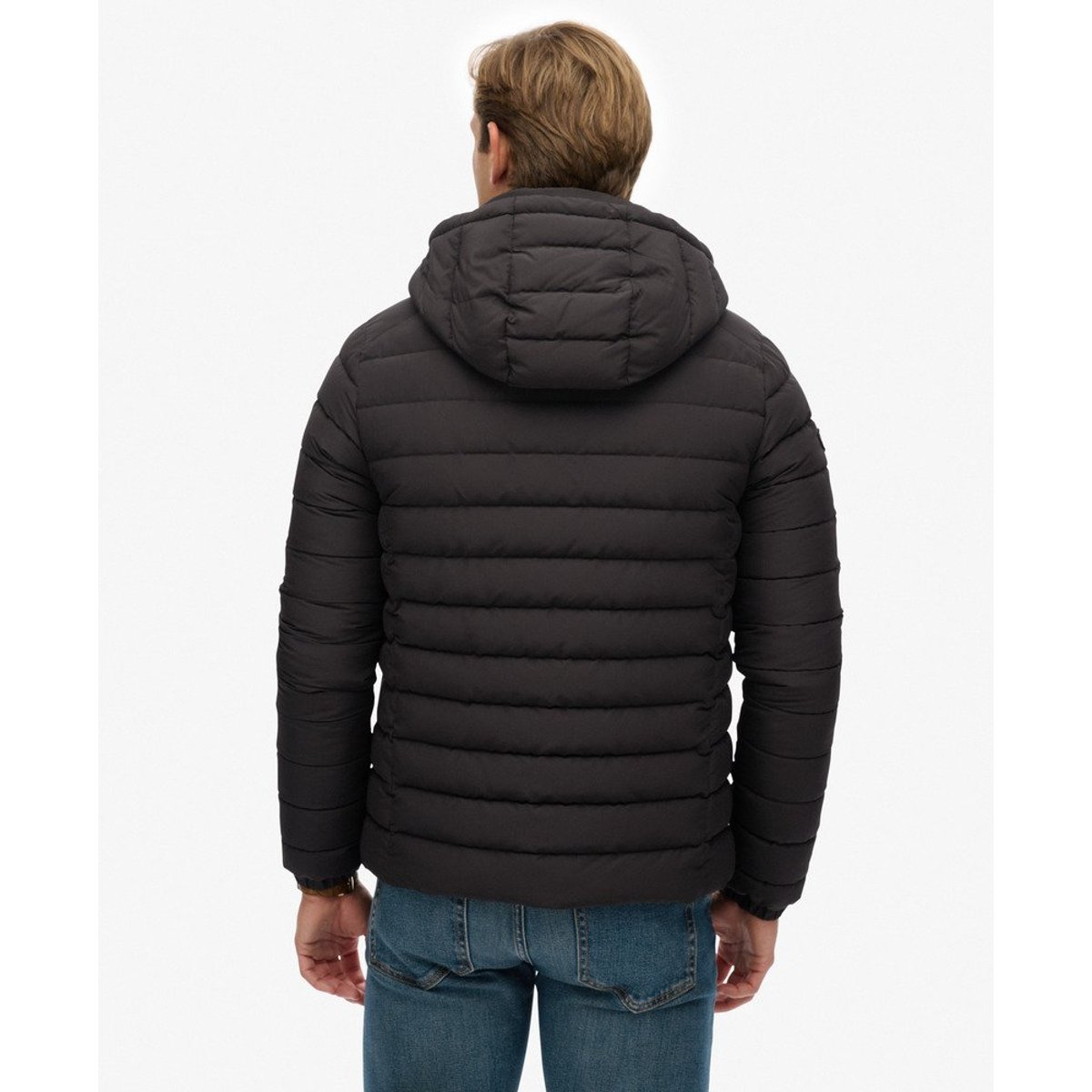 Doudoune Fuji à Capuche noir, SUPERDRY