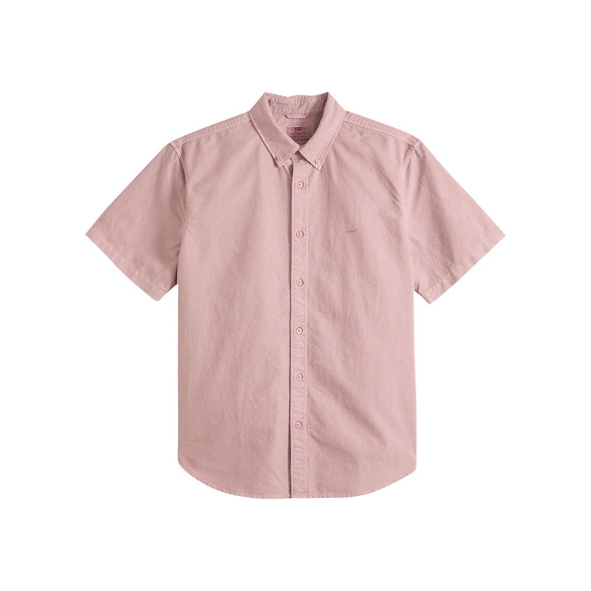 Chemise en coton rose à coupe droite pourvue d'un col boutonné rose, LEVI'S