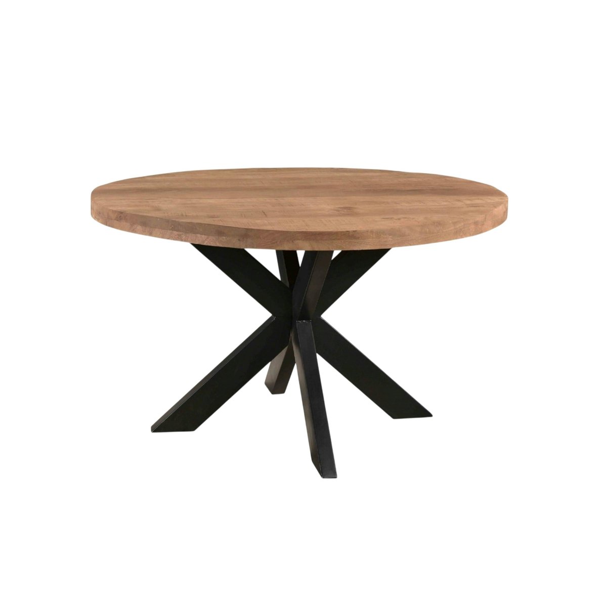 Table à manger ronde en bois de manguier Ø150 cm FULTON bois naturel, PIER IMPORT