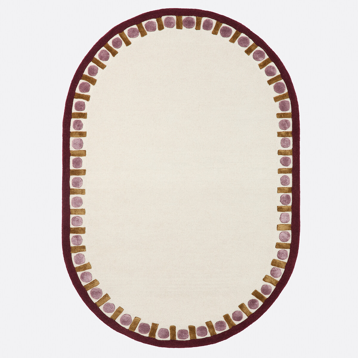 Tapis ovale, 87% laine, VLADA multicolore, LA REDOUTE INTERIEURS