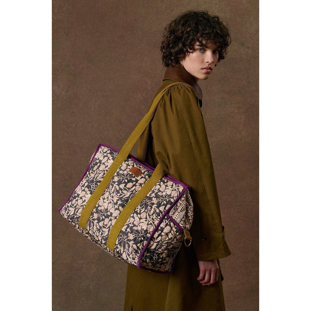 Borsa 36 ore, LILIO fantasia beige/nero, LOUISE MISHA