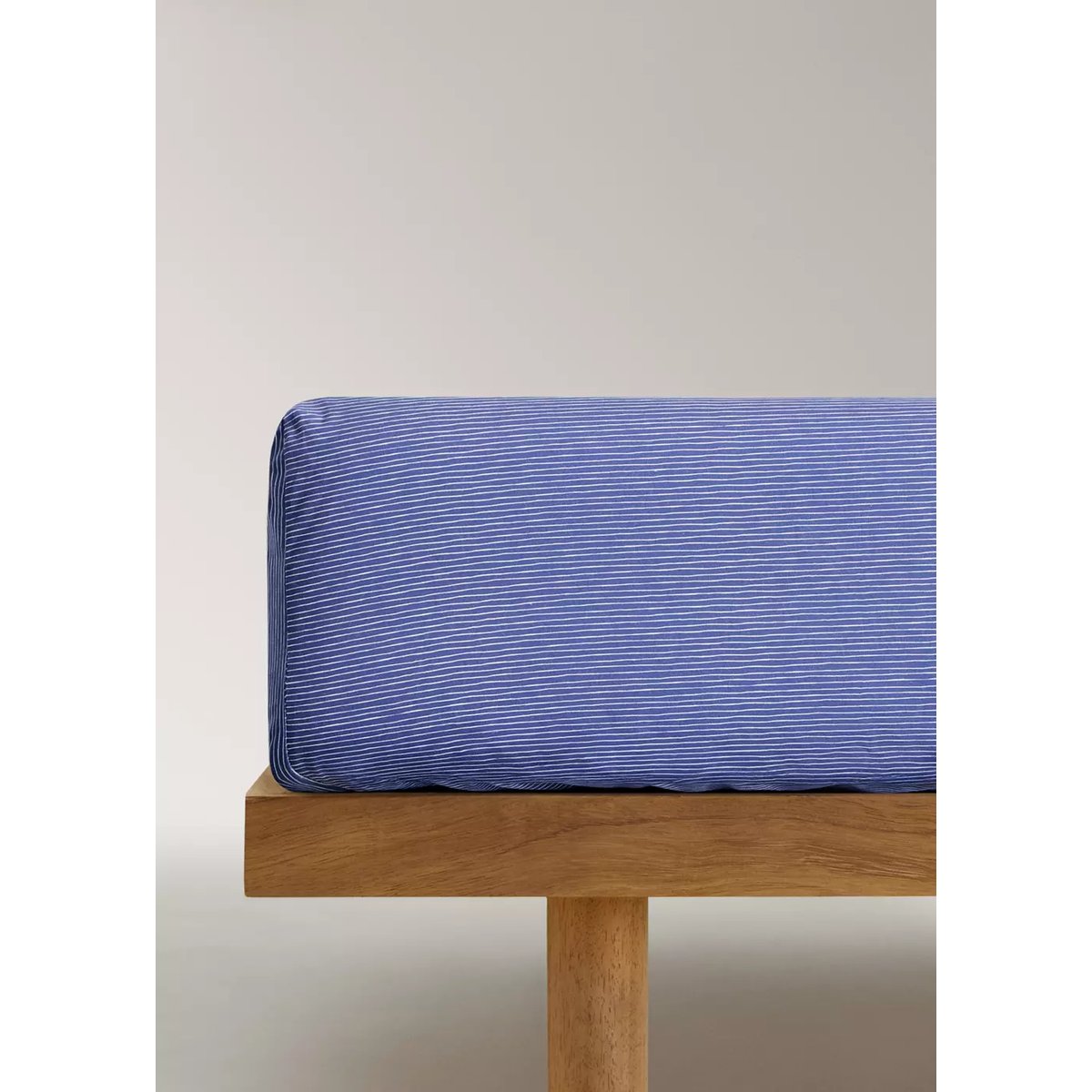 Drap-housse antonio bleu, MANGO HOME