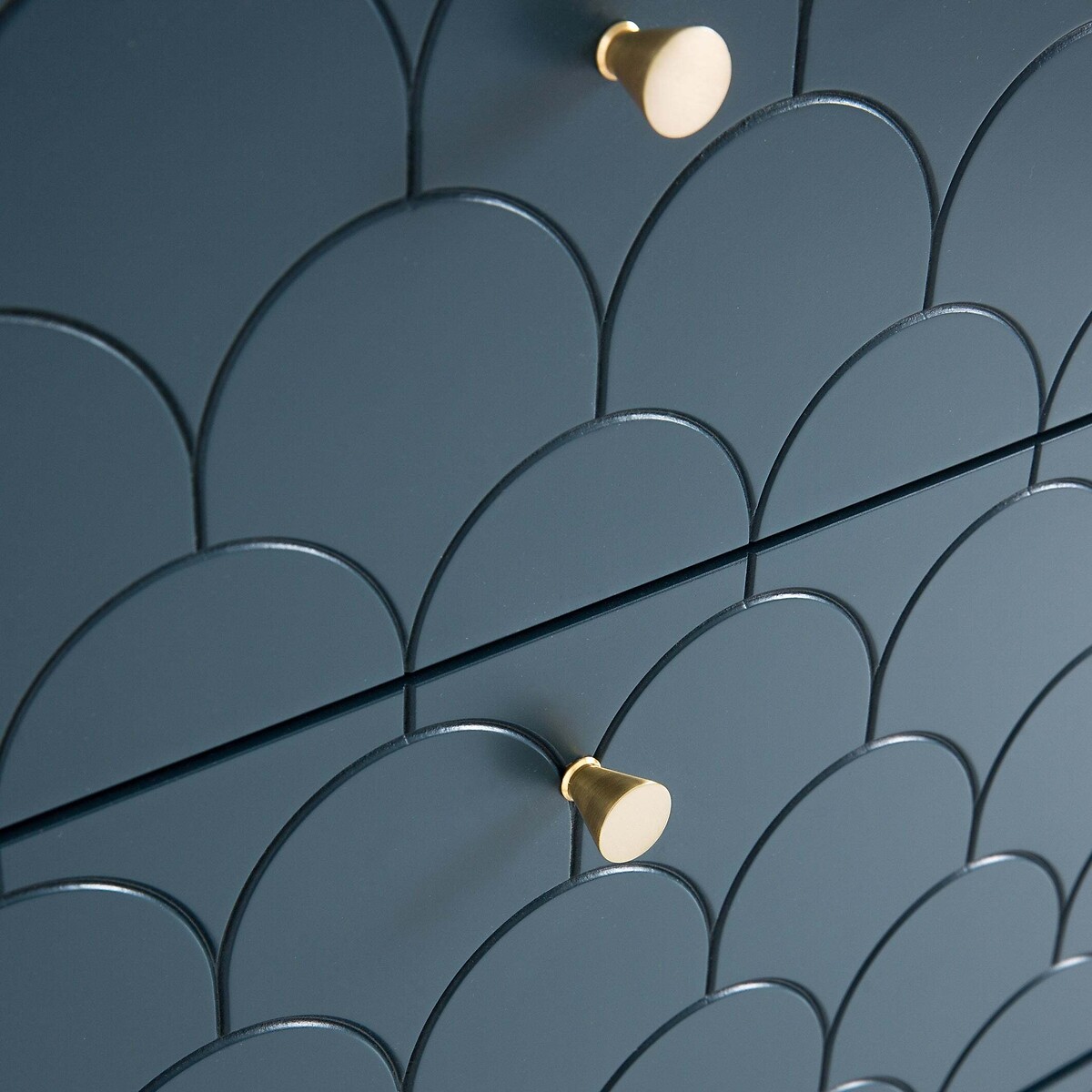 Commode 6 tiroirs, Luxore bleu de prusse, LA REDOUTE INTERIEURS