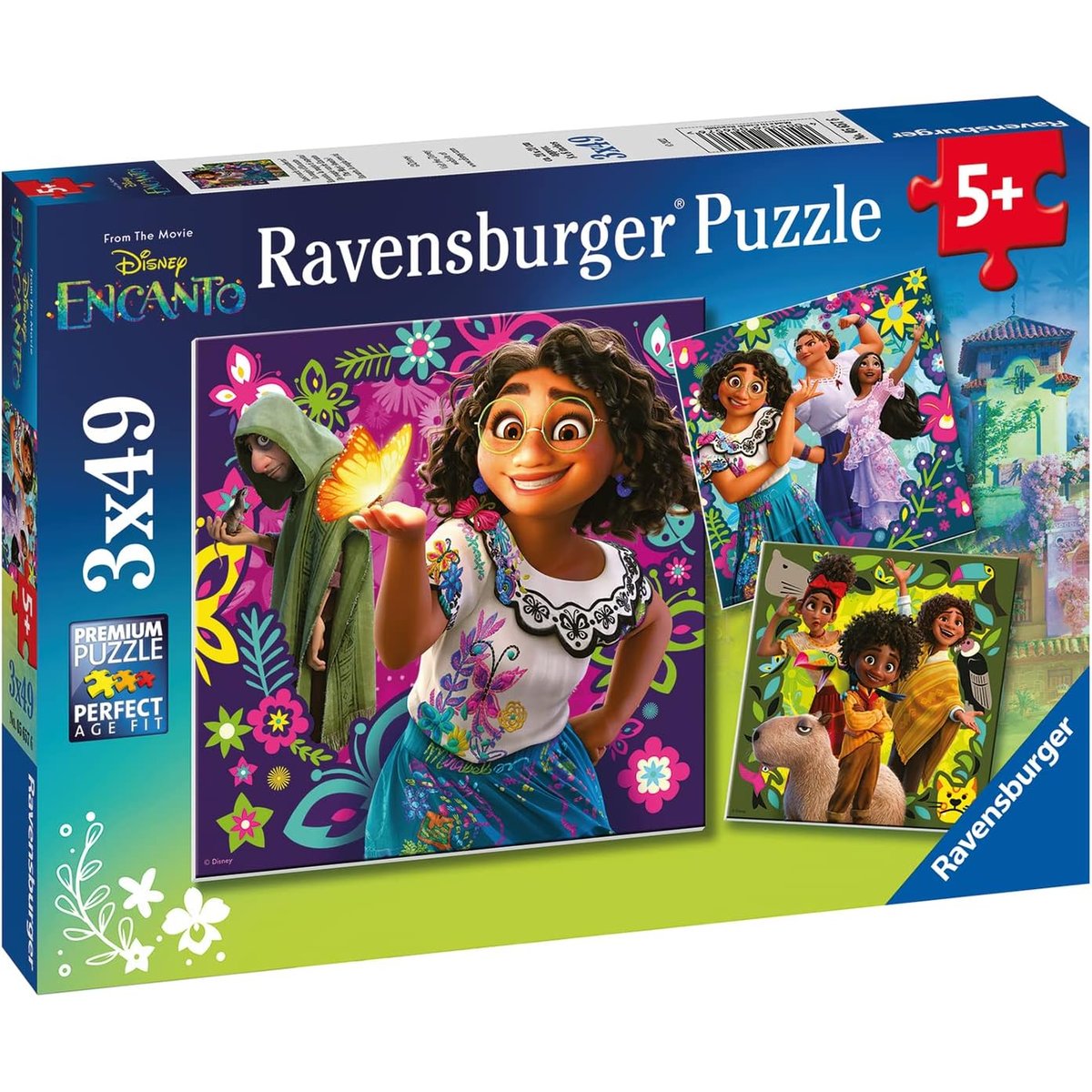 Puzzle Disney Encanto 3x49 pcs bleu, RAVENSBURGER