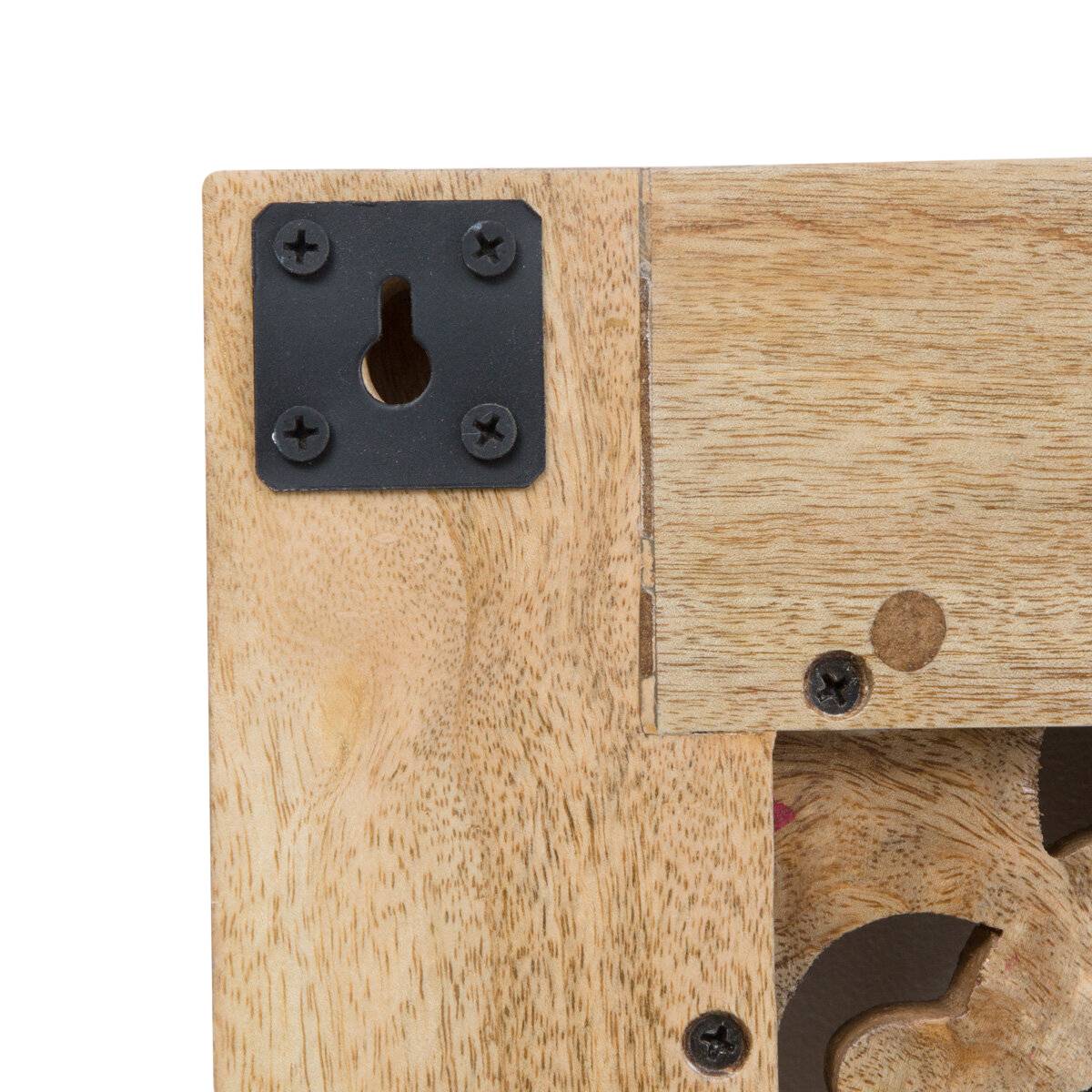 Tête de lit en bois de manguier VITTORIA bois clair, MADE IN MEUBLES