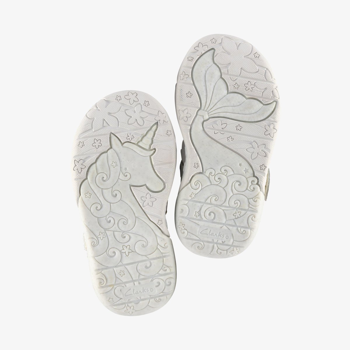 Sandales Cuir/Synthétique OSIAN BRILL T blanc, CLARKS