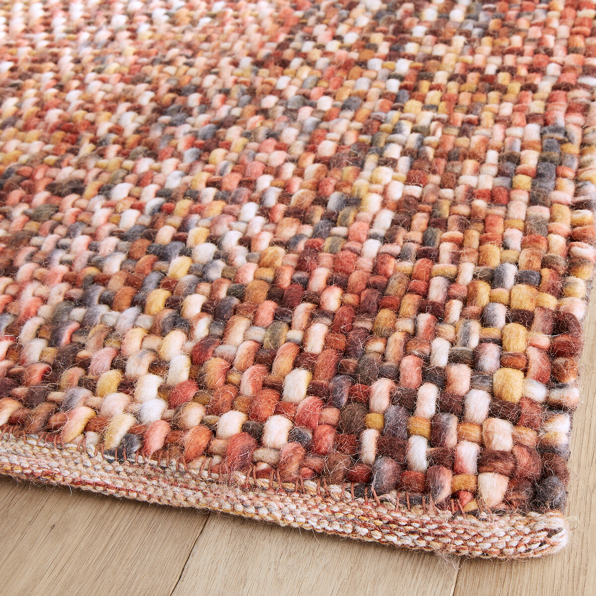 Mutanya Hand Woven 100% Wool XL Rug terracotta, AM.PM