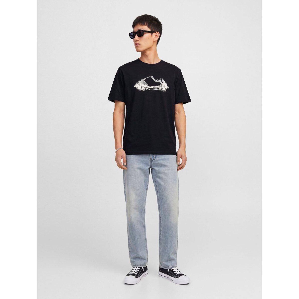 T-Shirt black 2, JACK & JONES