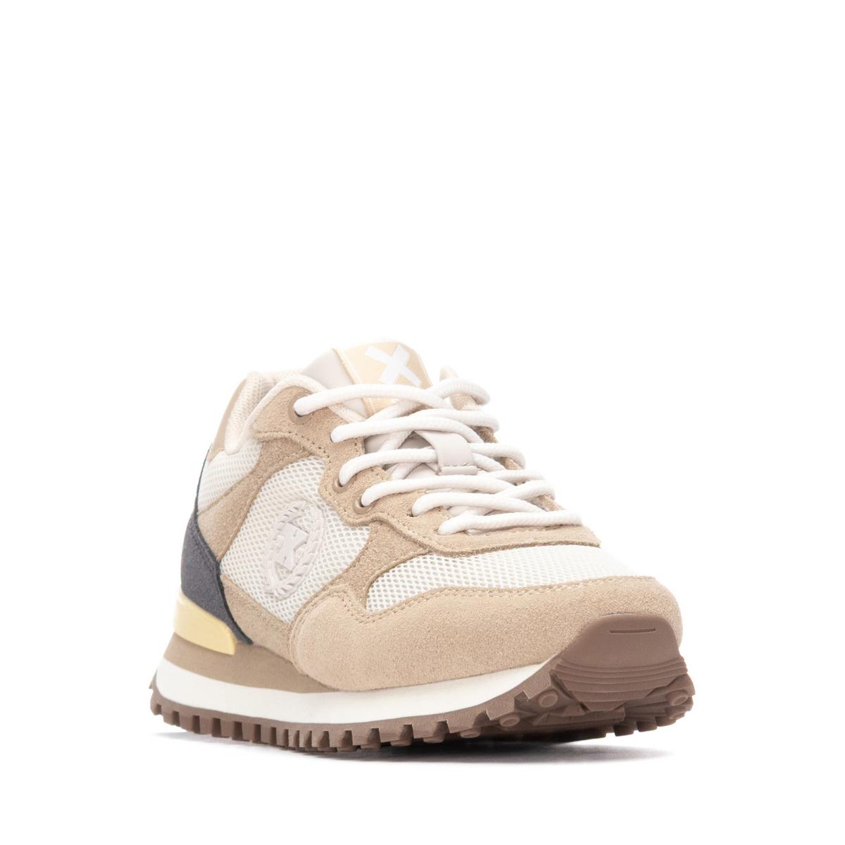 Baskets Plaine Lacets beige, XTI