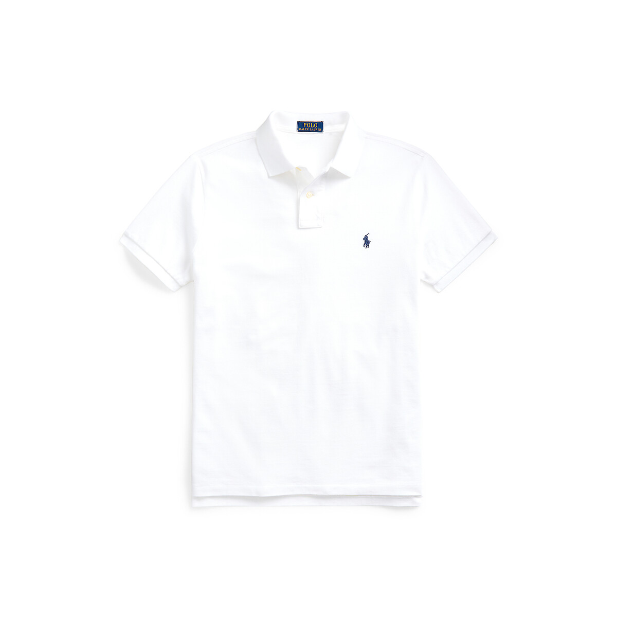 Polo iconica in piqué di cotone bianco, POLO RALPH LAUREN