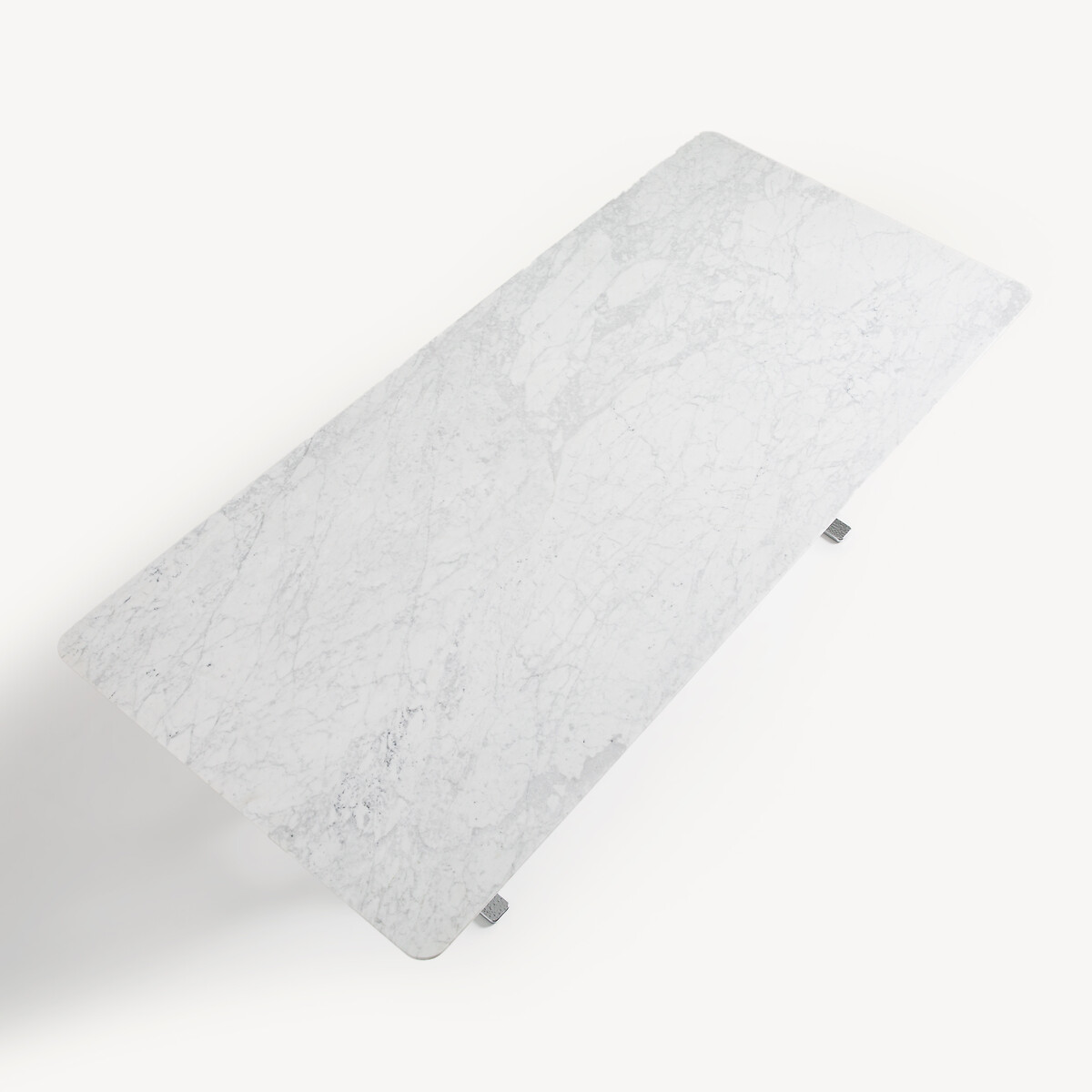 Mesa de comedor de mármol y hierro, Zen mármol blanco, OTTO STUDIO FOR AM.PM