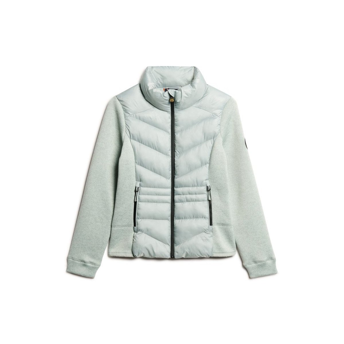 Veste en maille Storm Hybrid gris puritain, SUPERDRY