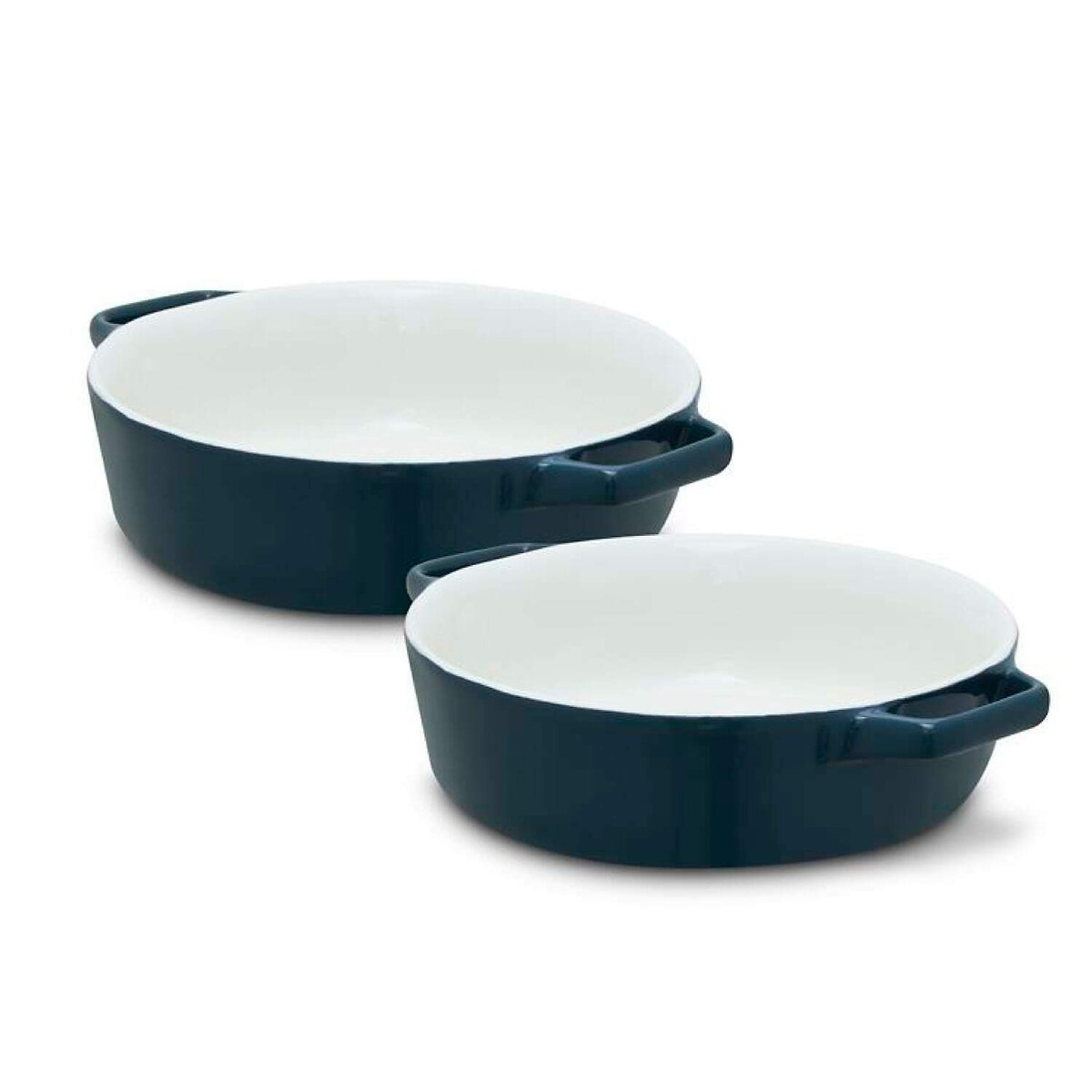 21cm Nattura Round Baking Dish teal, BARBARY & OAK