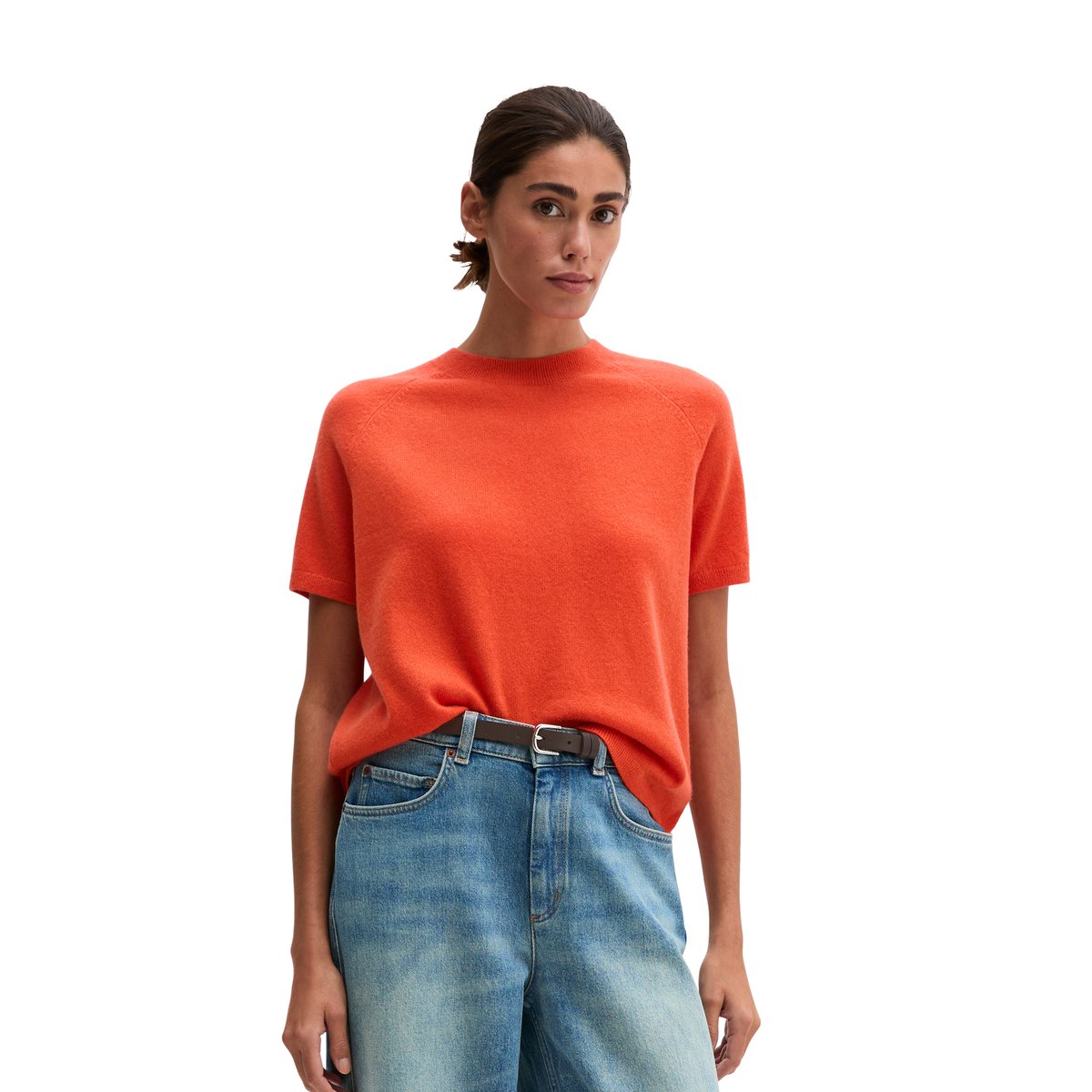Pull en cachemire, coupe classique offrant un confort exceptionnel orange, MARC O'POLO