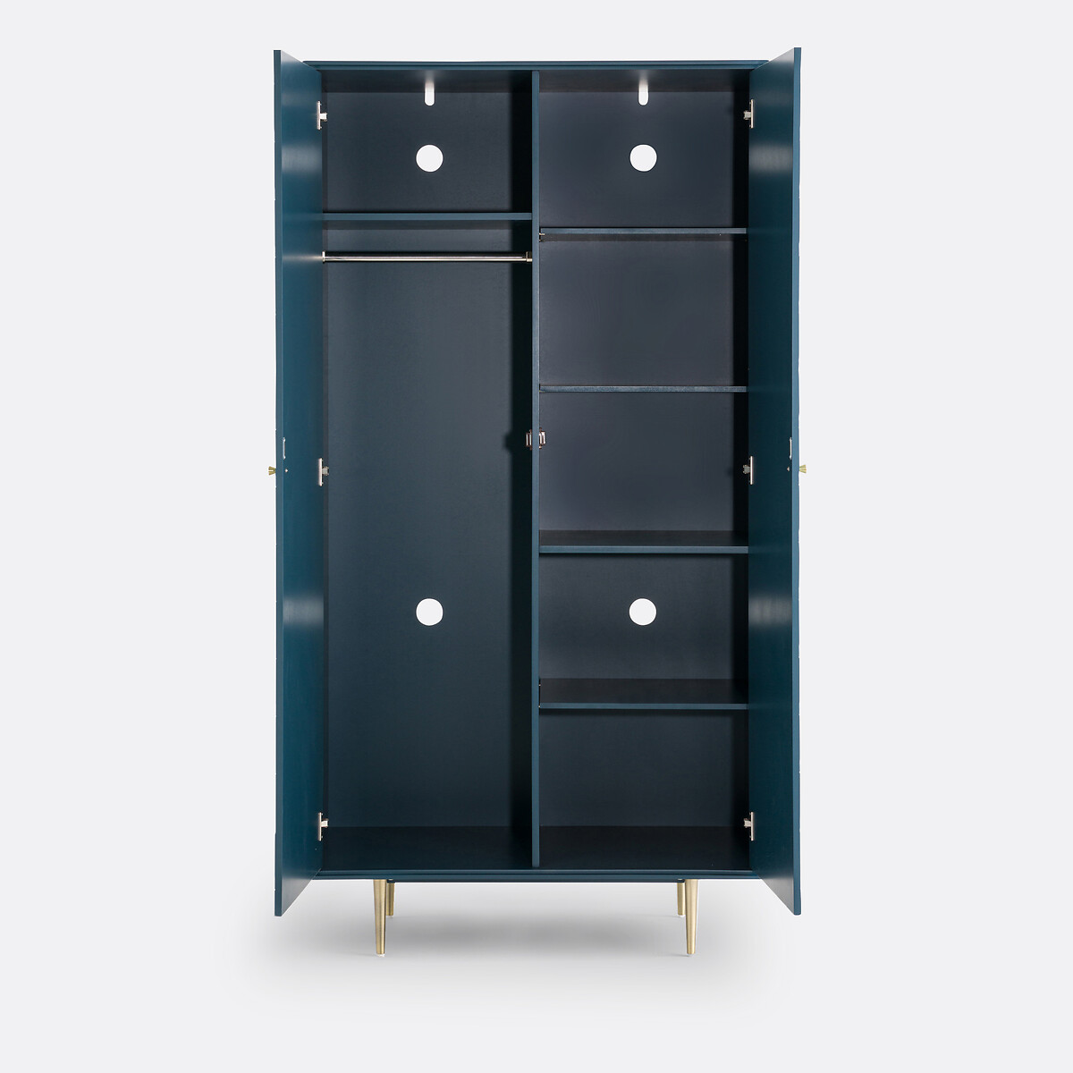 Armoire 2 portes, Luxore bleu de prusse, LA REDOUTE INTERIEURS