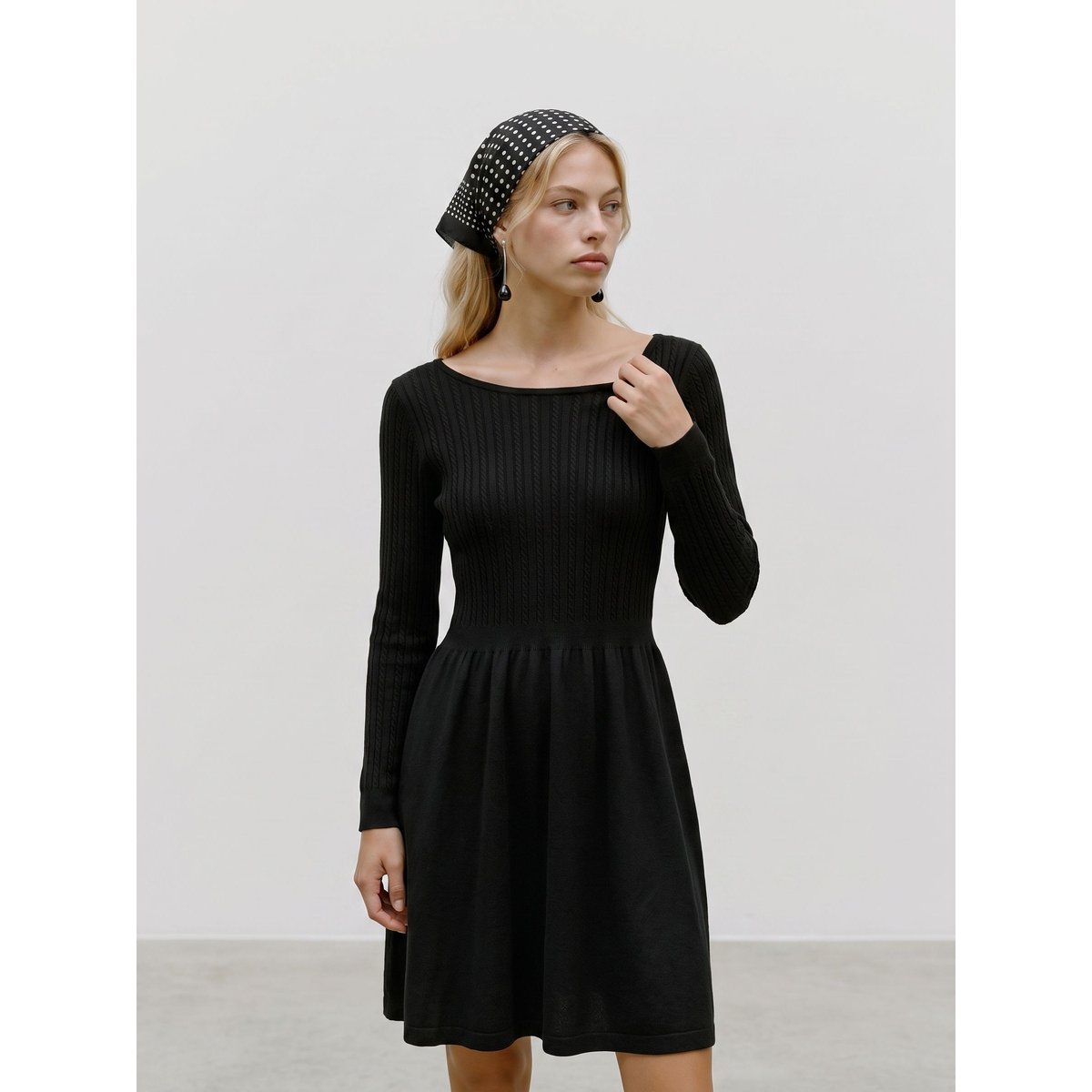 Robe En Maille black 1, VERO MODA