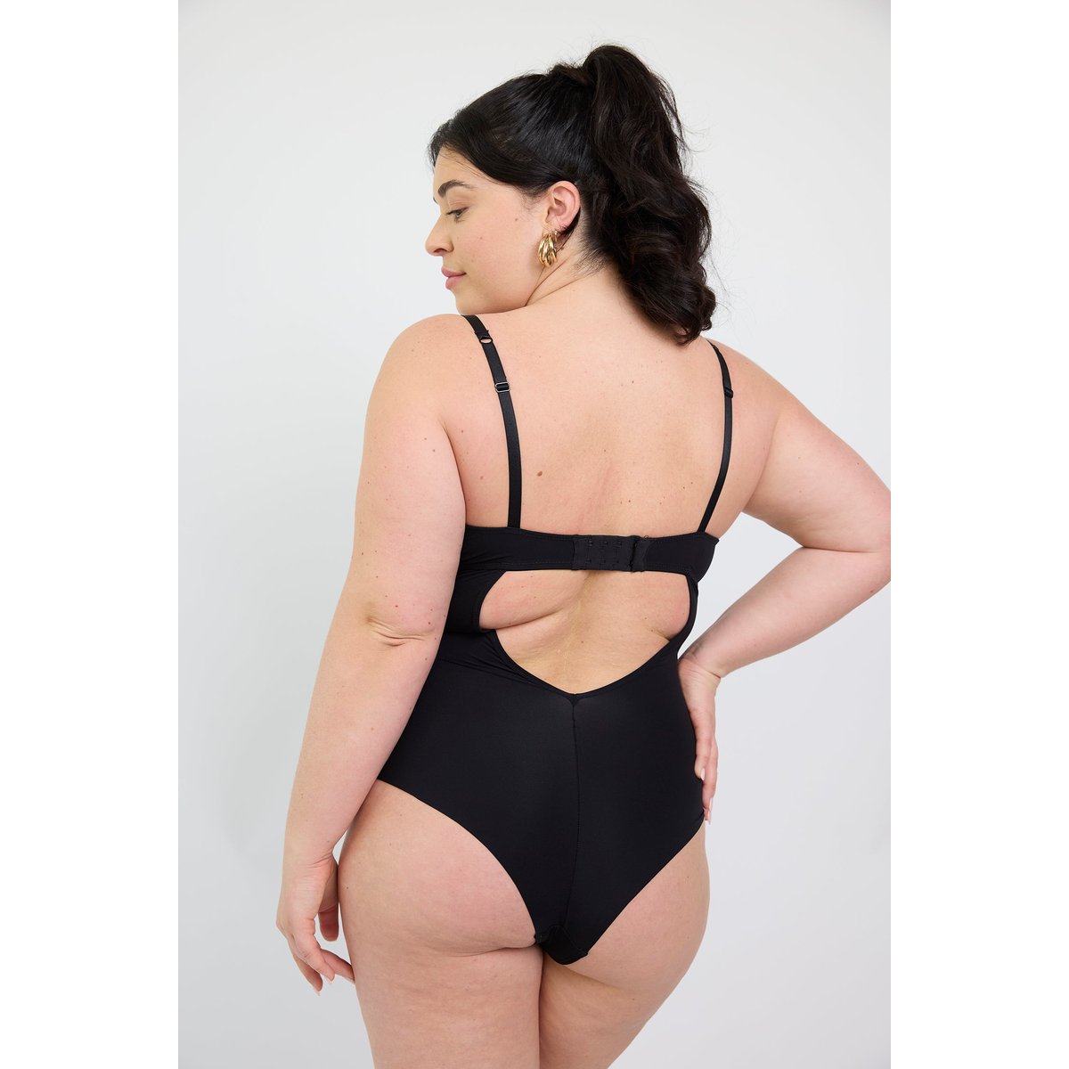Body sans armatures en broderie DREAMCATCHER noir, MAISON LEJABY