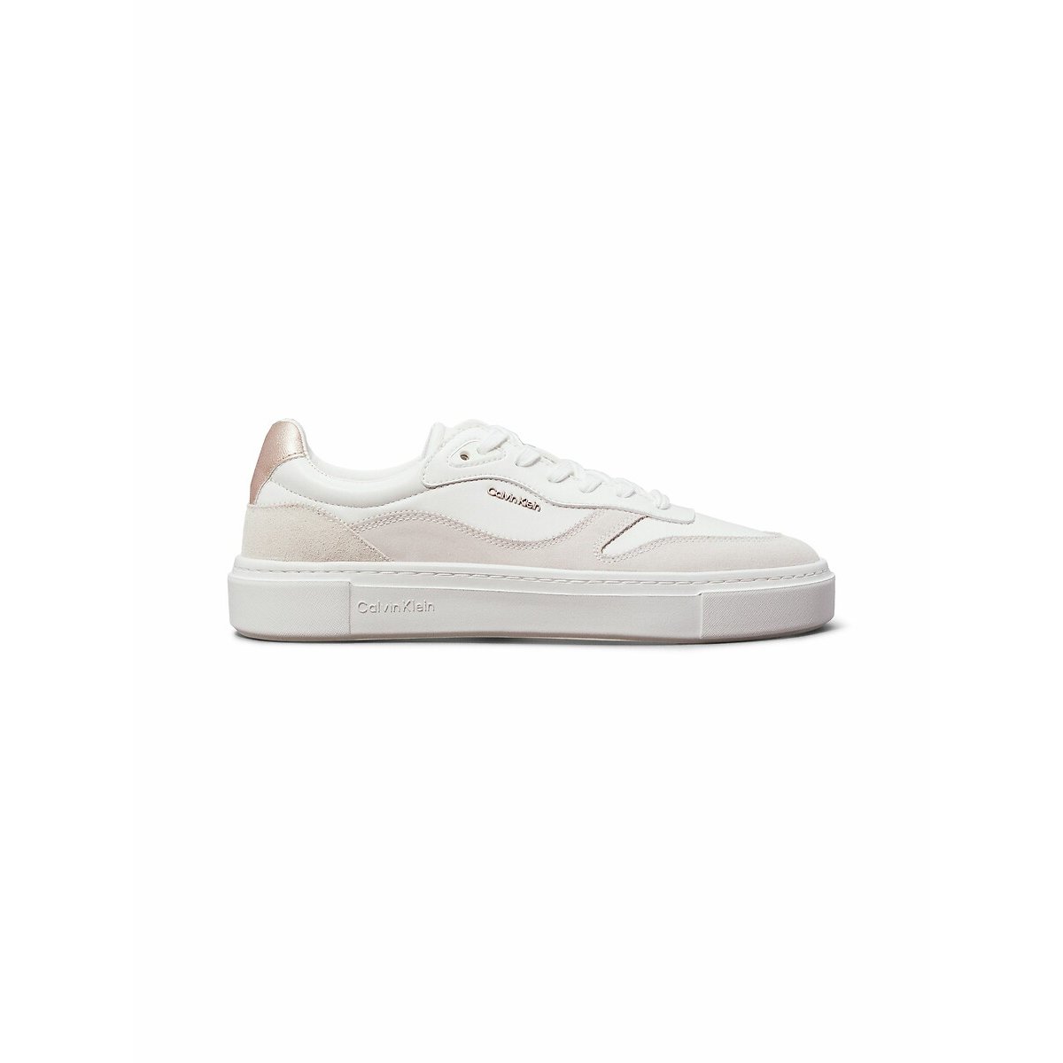 Cupsole Lace Up W/ML Mix M Trainers in Leather white, CALVIN KLEIN JEANS