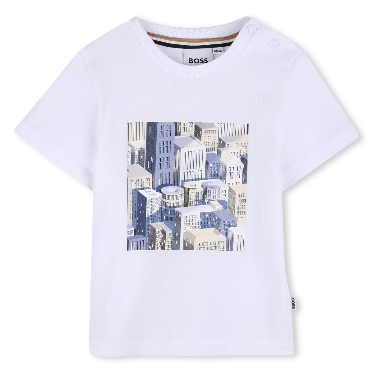 Tee-shirt manches courtes blanc, BOSS KIDSWEAR