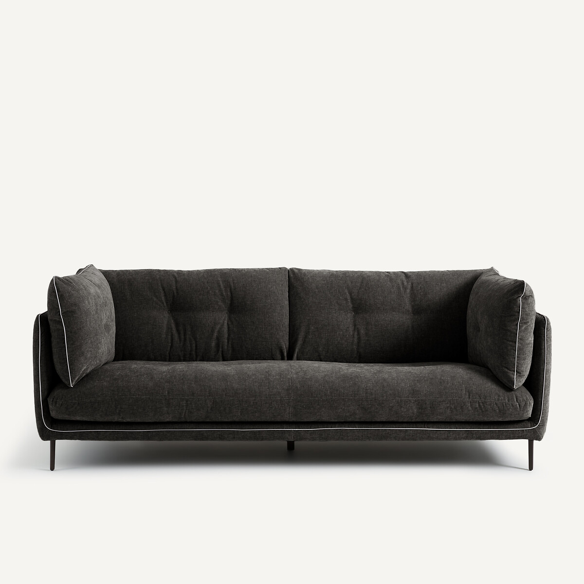 Chenille fluwelen bank, Botero basalt, AM.PM