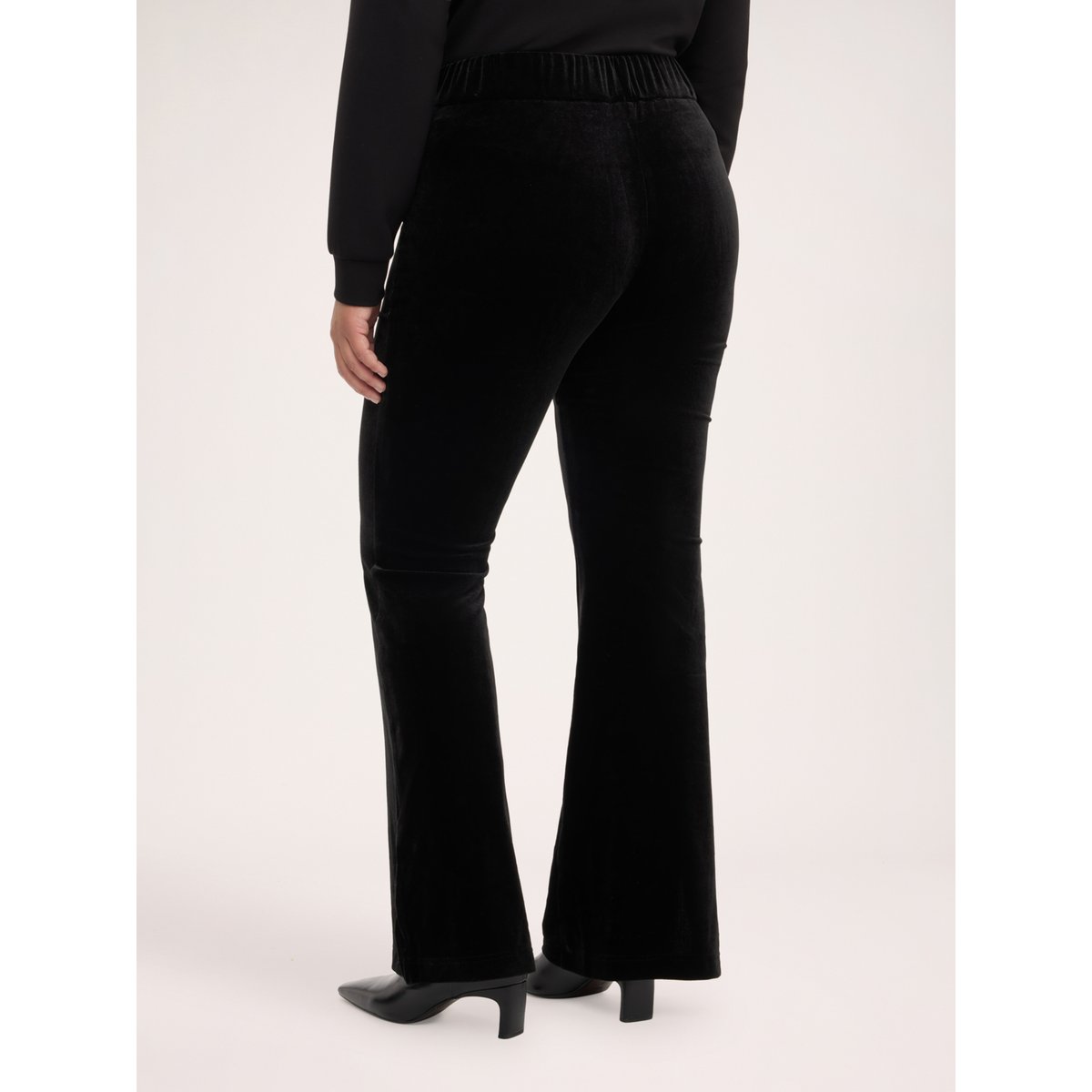 Pantalon évasé noir, FIORELLA RUBINO