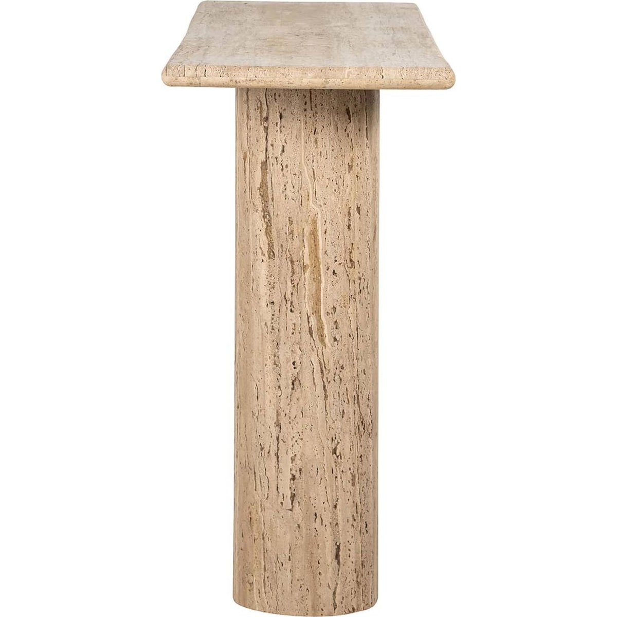Table murale en pierre travertin Hampton beige sable naturel, RECOLLECTION