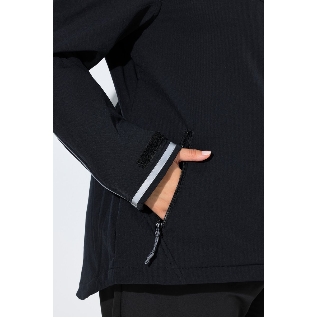 Veste technique Softshell à capuche noir, ULLA POPKEN