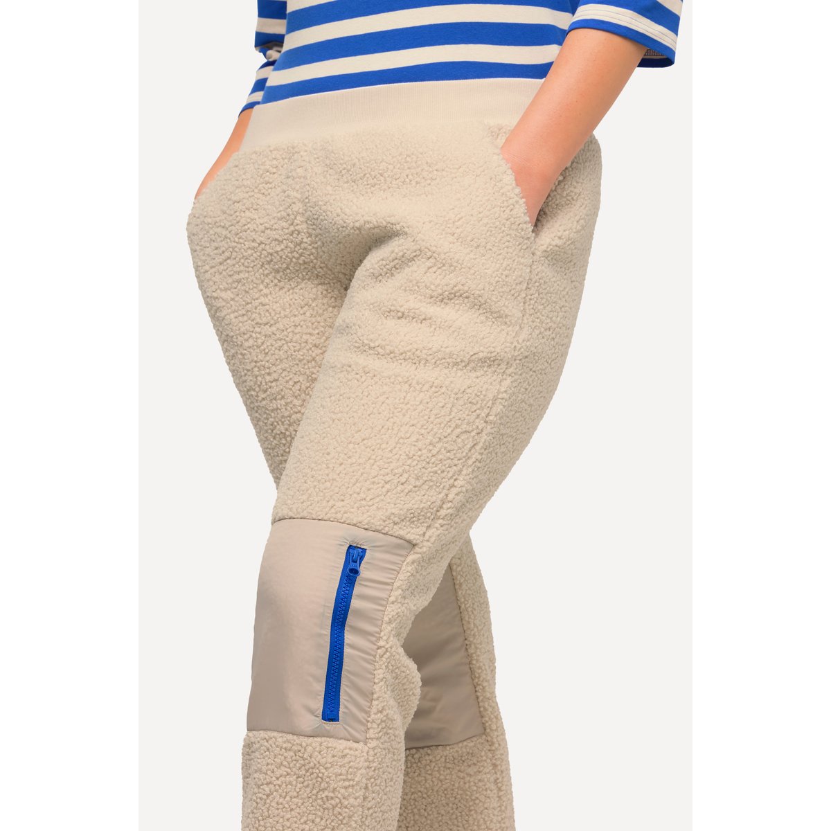 Pantalon en polaire très douce vanille, ULLA POPKEN