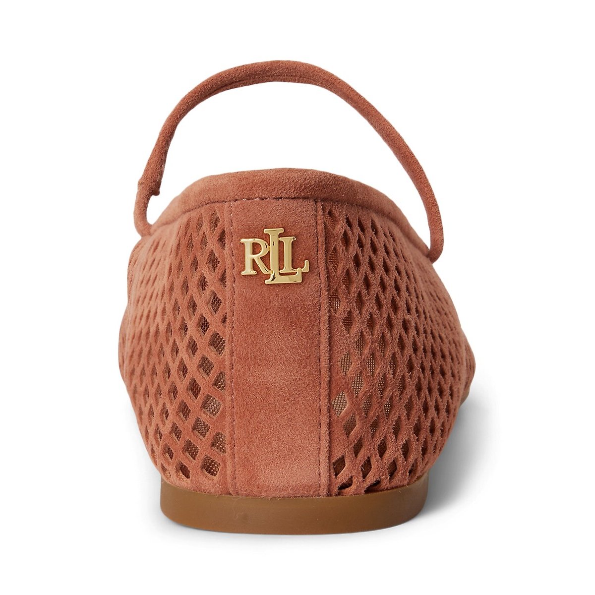 Ballerines babies en cuir ajouré, JAYNA terracotta, LAUREN RALPH LAUREN