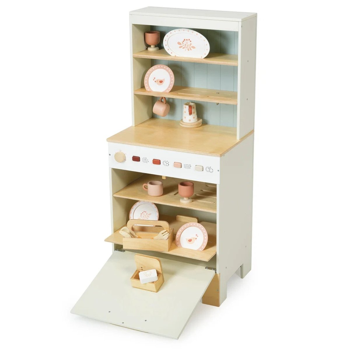 Buffet de cuisine et lave-vaisselle gris, TENDER LEAF TOYS