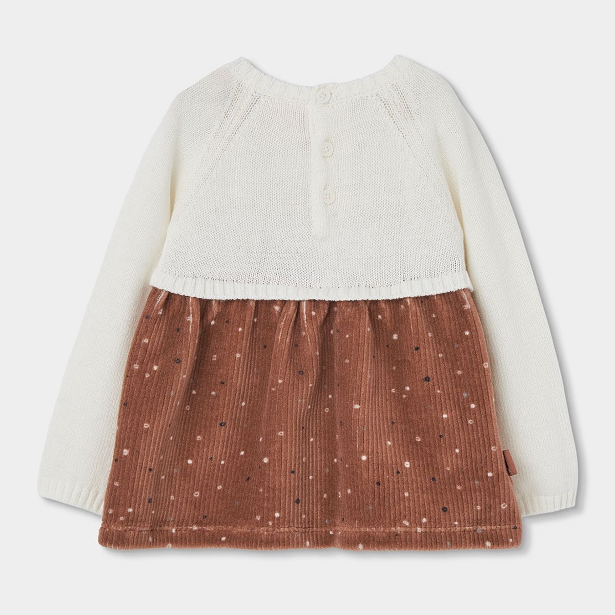 Robe en maille combinée avec pingouin blanc, BOBOLI