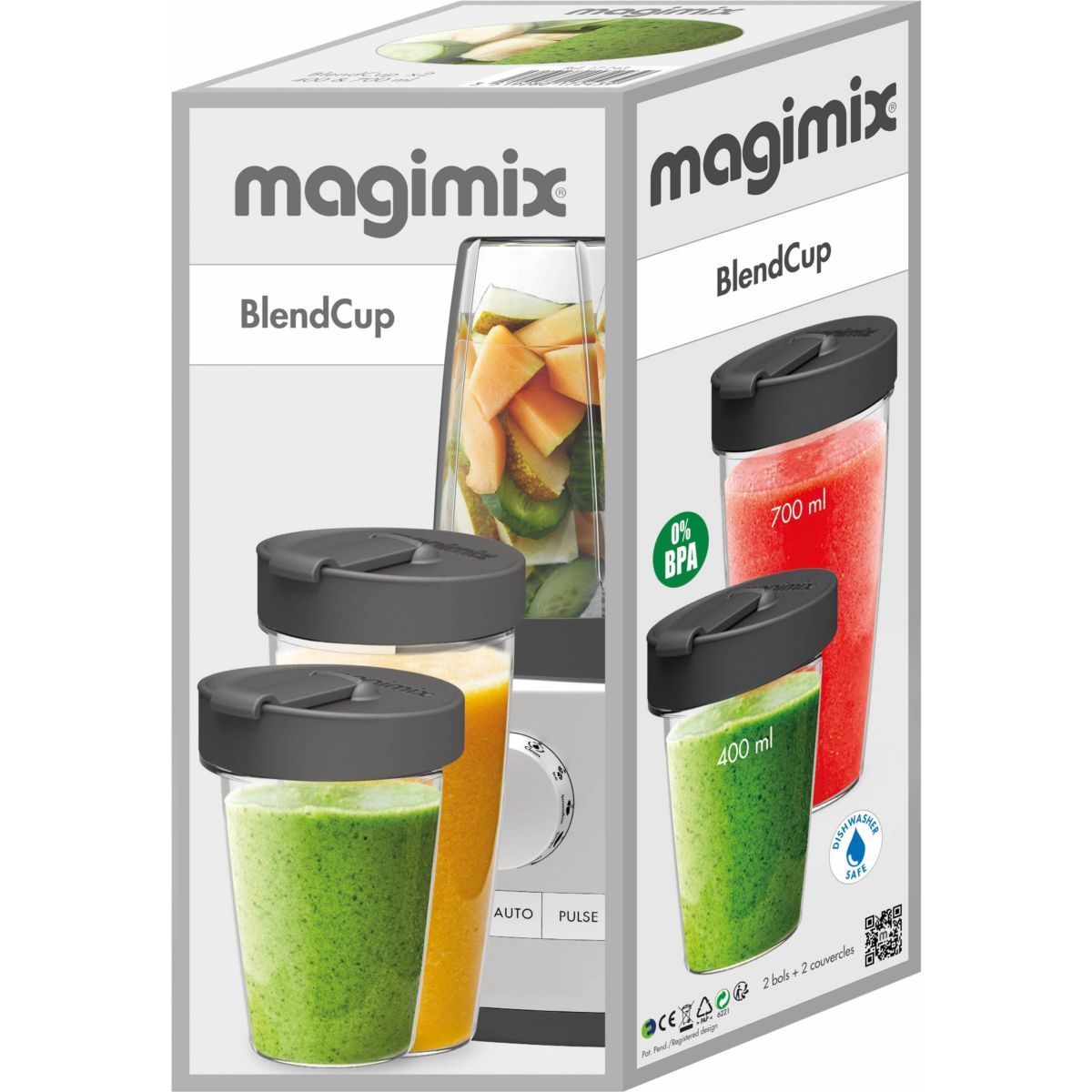 Bol  blender Blend cups 17243 pour Blender couleur unique, MAGIMIX