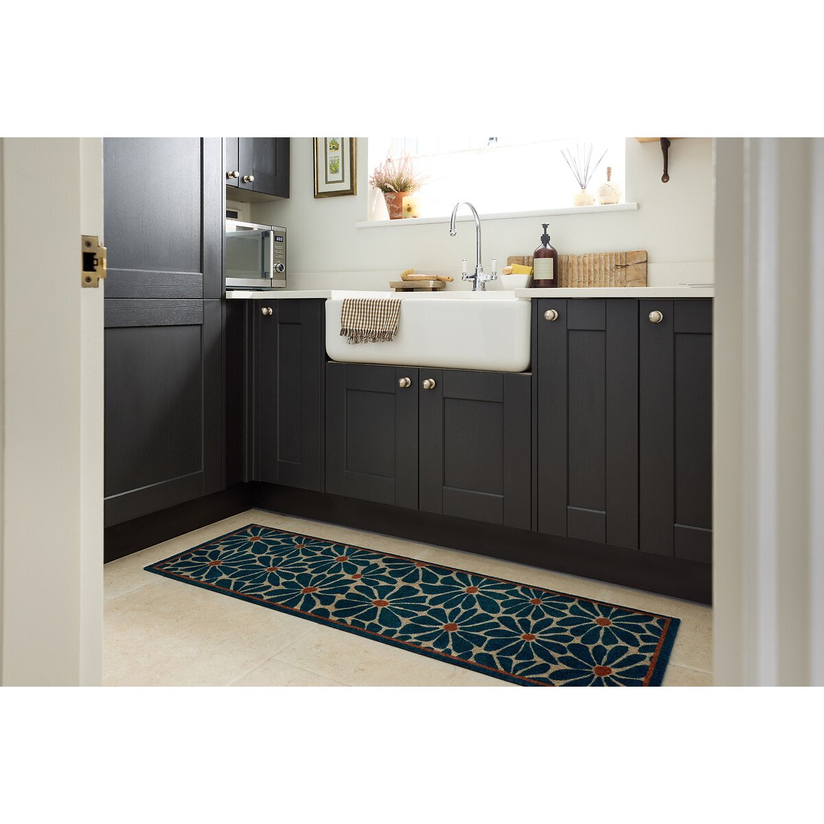 Boho Floral Indoor Runner Mat multi-coloured, MY MAT